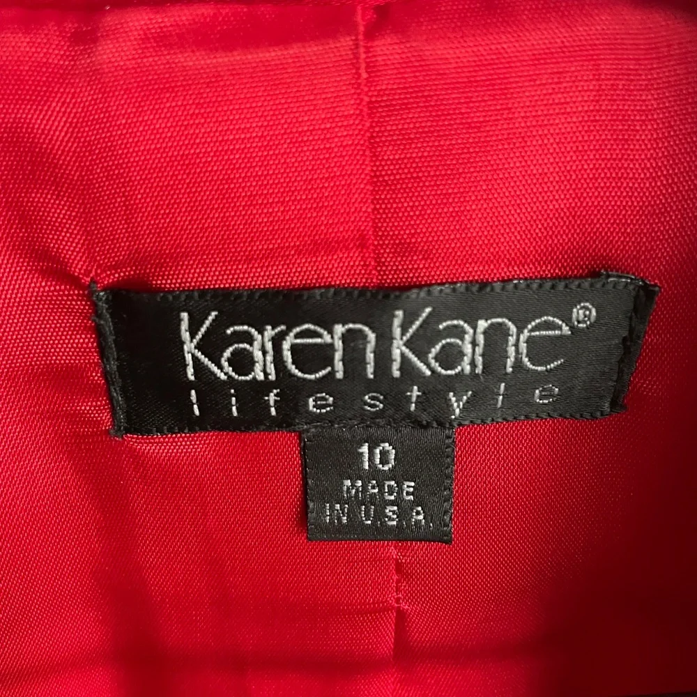 Karen Kane Lifestyle Vibrant Red One-button Blazer in Size 10 - Picture 6 of 14